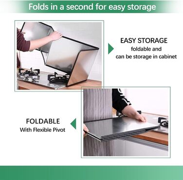 Сложная защита от брызг из нержавеющей стали 80 х 45 х 40 см Generisch