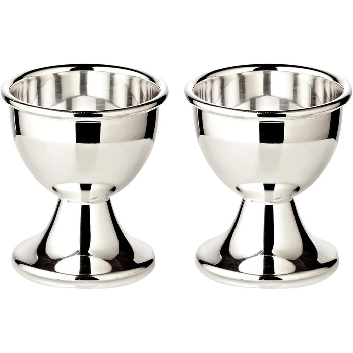 Набір з 2 посріблених підставок для яєць 5 см Classo EDZARD