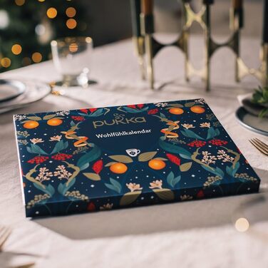 Адвент-календарь 2024, 24 чайных пакетика 12 видов чая Pukka