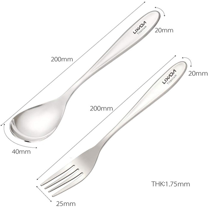 Набор туристических столовых приборов для кемпинга Lixada