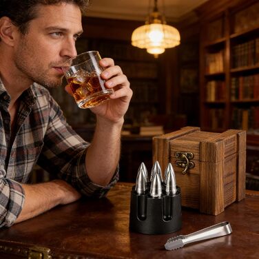 Набір з 6 каменів для віскі у вигляді набоїв YUEMING