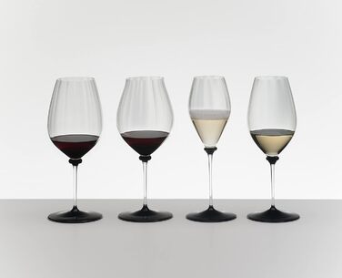 Келих для білого вина Рислінг 623 мл, чорна основа Performance Fatto a Mano Riedel