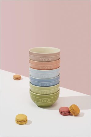 Набір мисок 400 мл, кераміка, 12 см, 6 шт. Ceramique Macaron STAUB