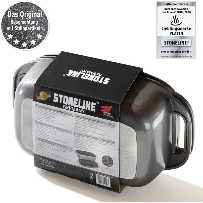 Жаровня с крышкой 40 х 22 см 5,8 л STONELINE