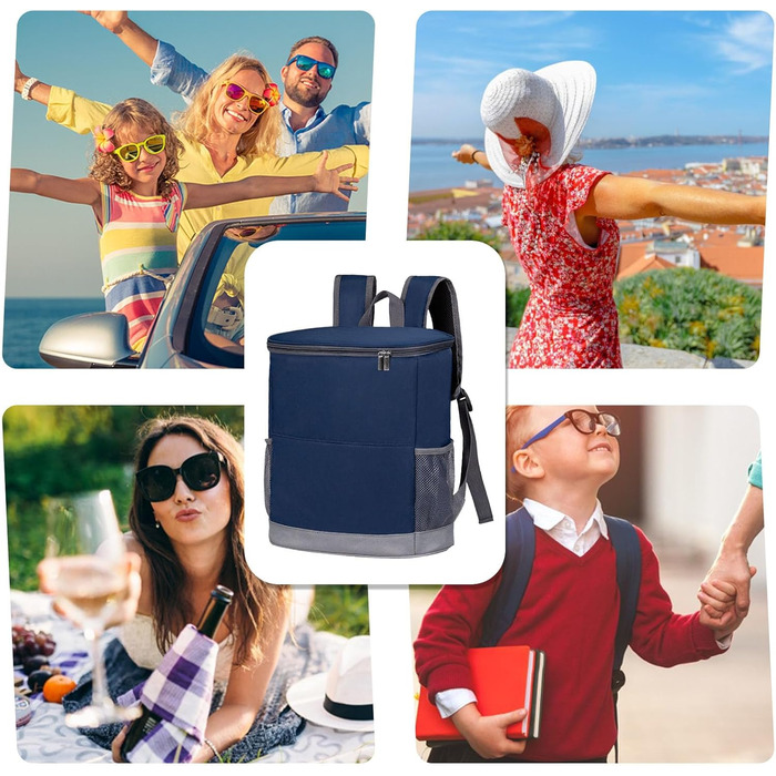 Большой терморюкзак синий Generisch