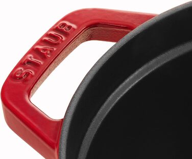 Чавунна жаровня/кокот STAUB, овальна 6,7 л, (31 см, вишнево-червона)