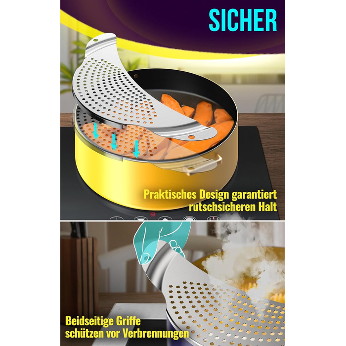 Друшляк для пасти з нержавіючої сталі 4happy