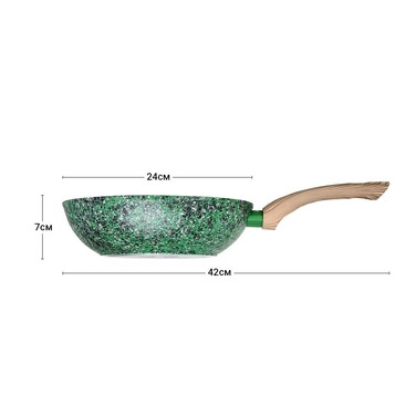 Сковорідка ВОК Fissman MALACHITE 24x7 см (4314)
