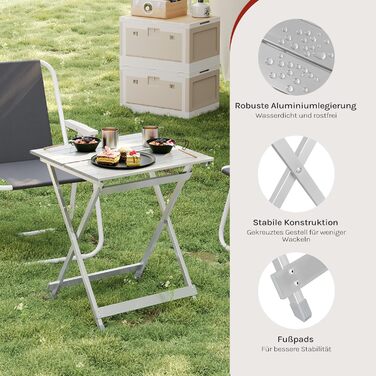 Складной алюминиевый стол для кемпинга WOLTU