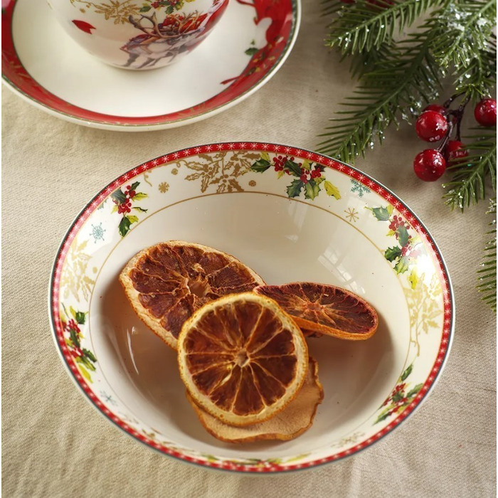 Салатник Fissman CHRISTMAS 18,2 см фарфор (13784)