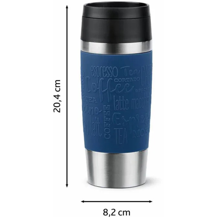 Tefal Термочашка Travel Mug Classic, 360мл, нержавеющая сталь, синий