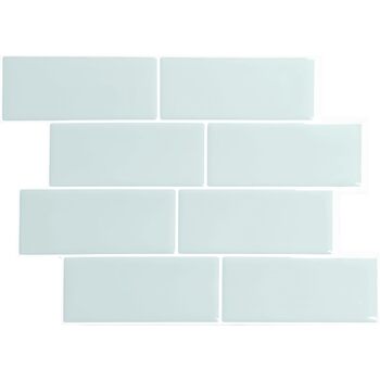 Наклейки для плитки, що самоклеяться - упаковка з 5 аркушів 29,36 см x 21,29 см - 3D самоклеючі ПВХ наклейки для плитки та фартуха для кухні, ванної кімнати та стін, кольорова та водонепроникна плитка (сіро-зелений колір)