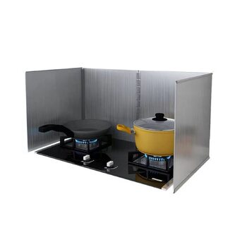 Кухонний фартух, складана стінка, захист від бризок, масляний бар&39єр, плита, складаний, нержавіюча сталь, жироварка, кухонний фартух (30x80x40 см)