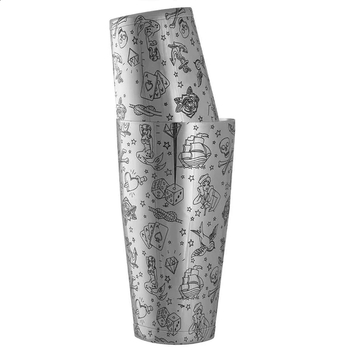 Шейкер 750 мл, Tattoo Tin-on-Tin, Urbanbar (Урбанбар)