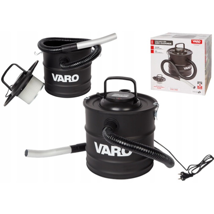 Пылесос для сбора золы Varo 1200W 20L Код: 010656