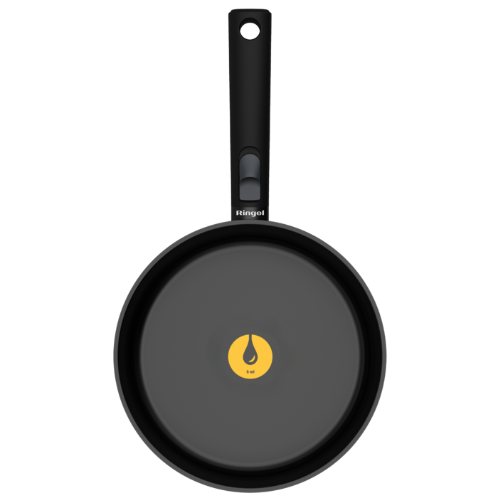Сковорода зі знімною ручкою Ringel Grey Line 20 см (7138156)