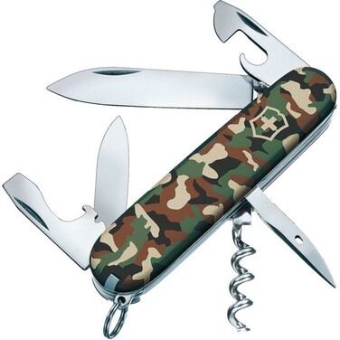 Ніж швейцарський 12 функцій, 91 мм, камуфляж Victorinox Spartan