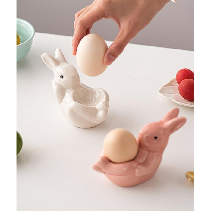 Набір із 2 чашок для яєць у формі лежачого кролика ARFUKA
