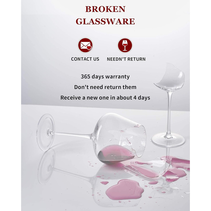 Набор бокалов для вина 4 шт 545 мл JBHO