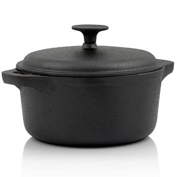 Чавунна жаровня з кришкою 22,5 см 4 л BBQ-Toro