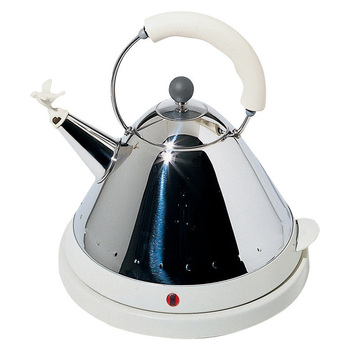 Чайник електричний 1,5 л білий / металік Electric kettle Alessi