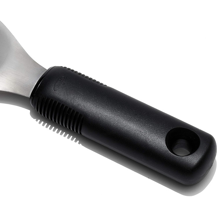 Ергономічна ложка для морозива OXO Good Grips з ежектором нержавіюча сталь 11,7 x 26,7 см, курок (лопатка, чорний)