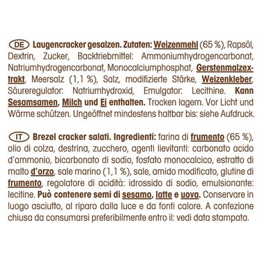 Крекер Salletts Laugencracker, 12 упаковок по 150 г Lorenz