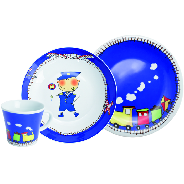 Набір дитячого посуду 3 предмета Kiddie Tableware Adventure Express Kahla