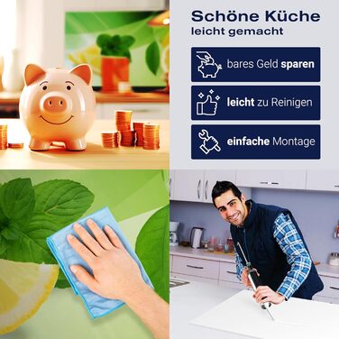 Кухонный фартук защита от брызг 180 х 50 см wandmotiv24