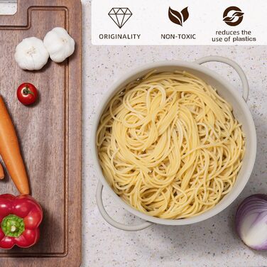 Металеве сито для пасти з подвійними ручками beifeier