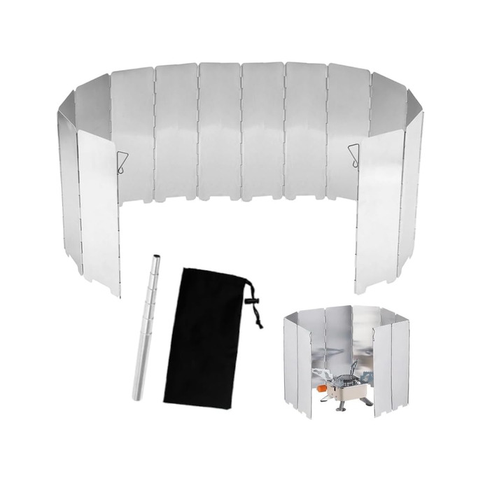 Складаний алюмінієвий вітровий екран для кемпінгових плит Anlising