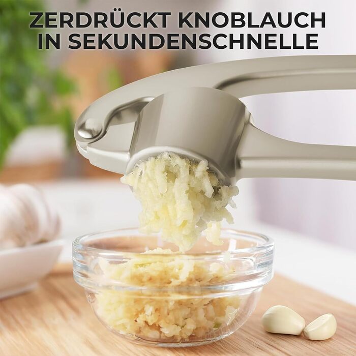 Кухонный пресс для чеснока с мягкой ручкой Zulay Kitchen