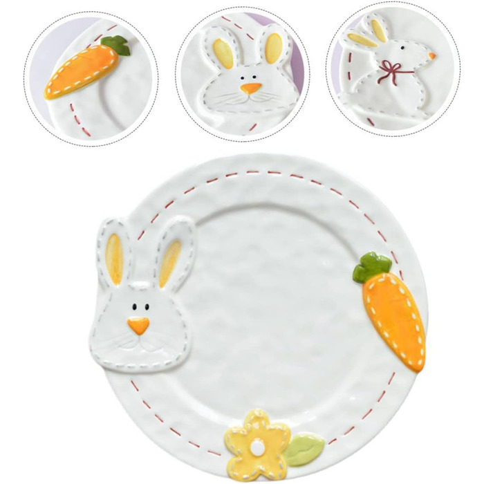 Керамическая тарелка с кроликом 23,9 см UTHCLO