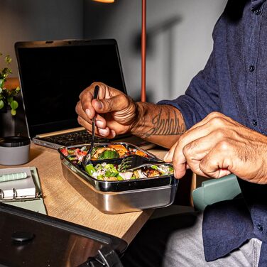 Контейнер для хранения 1,5 л прямоугольный с разделителем и крышкой FLEXX 2GO Rosle