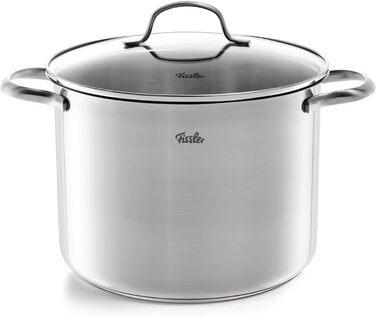 Набір посуду Fissler San Francisco/Нержавіюча сталь, 5 предметів, набір посуду, каструлі зі скляною кришкою, індукція (3 каструлі, 1 каструля для тушкування, 1 каструля) Індукція