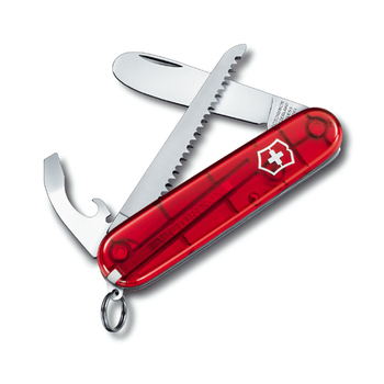 Нож швейцарский 9 функций, 84 мм, красный Victorinox My First