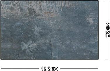 Дизайнерський кухонний фартух з алюмінієвого композиту, кухонний фартух, товщина 3 мм, 60x100 см, (темне покриття)