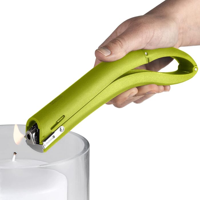 Удлинитель зажигалки FIRE Finger, вкл. одноразовую зажигалку, пластик/нержавеющая сталь (зеленый), 22
