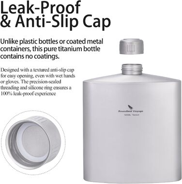 Фляга з антиковзною кришкою для кемпінгу 1,4 л Boundless Voyage