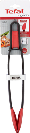 Щипцы кухонные Tefal Ingenio, пластик, силикон, черно-красный
