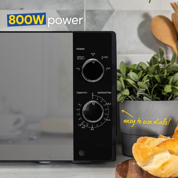 Мікрохвильова піч 20 л, 800 Вт чорний RHM2027B Russell Hobbs