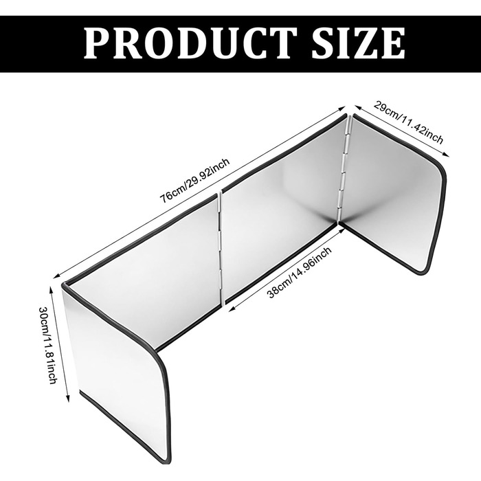 Защита от брызг для плиты 76 х 29 х 30 см PORFOYO