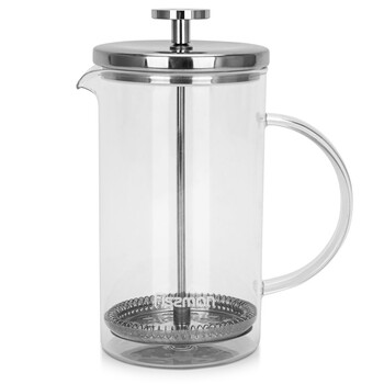 Заварювальний чайник з поршнем Fissman AFFOGATO 600 мл скляна колба (9098)