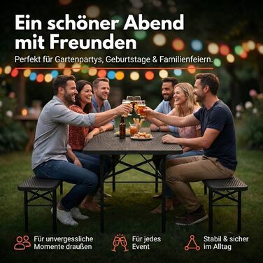 Стіл для кемпінгу чорний ALBATROS