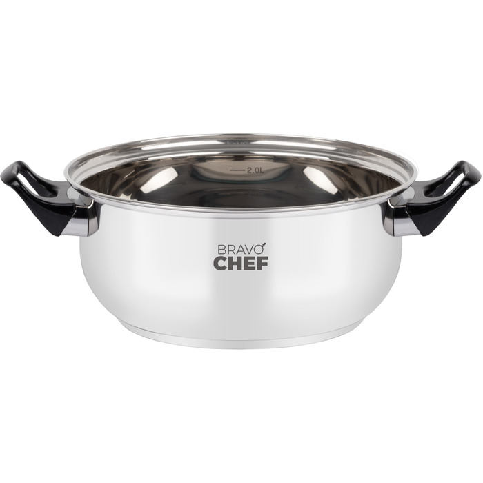 Кастрюля Bravo Chef 18 см (1.6 л) с бакелитовыми ручками (6811077)