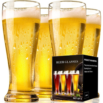 Набір з 4 пивних келихів 420 мл ParaCity