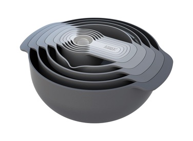 Набір мисок, 9 предметів, сірий Nest 9 Plus Joseph Joseph