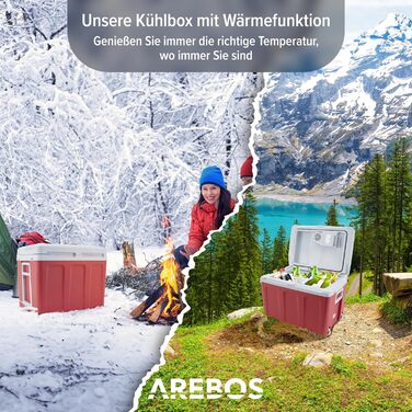 Автохолодильник 40 л червоний Arebos