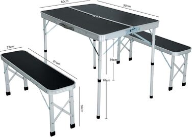 Набор для пикника стол и 2 лавки AKORD