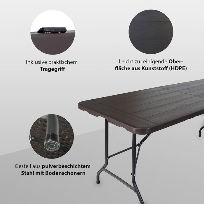 Складной фуршетный стол 180x75 см TRUTZHOLM